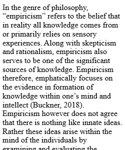 Genre of Empiricism: What is Locke’s Empiricism
